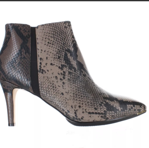 Arietta Cole Haan Grand 360 Snakeskin Ambition Heel Ankle Boots 8 NEW Women Fall - Picture 2 of 8